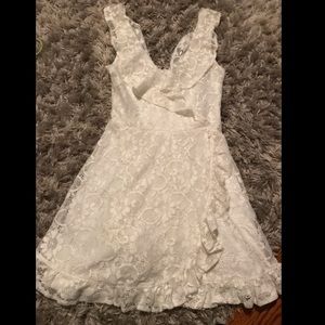 White lace dress